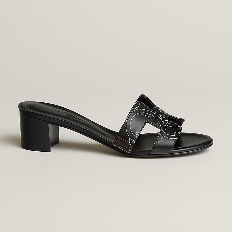 Oasis sandal - Black | Hermès Mainland China